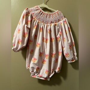 Special K Smocks pumpkin 12 month bubble